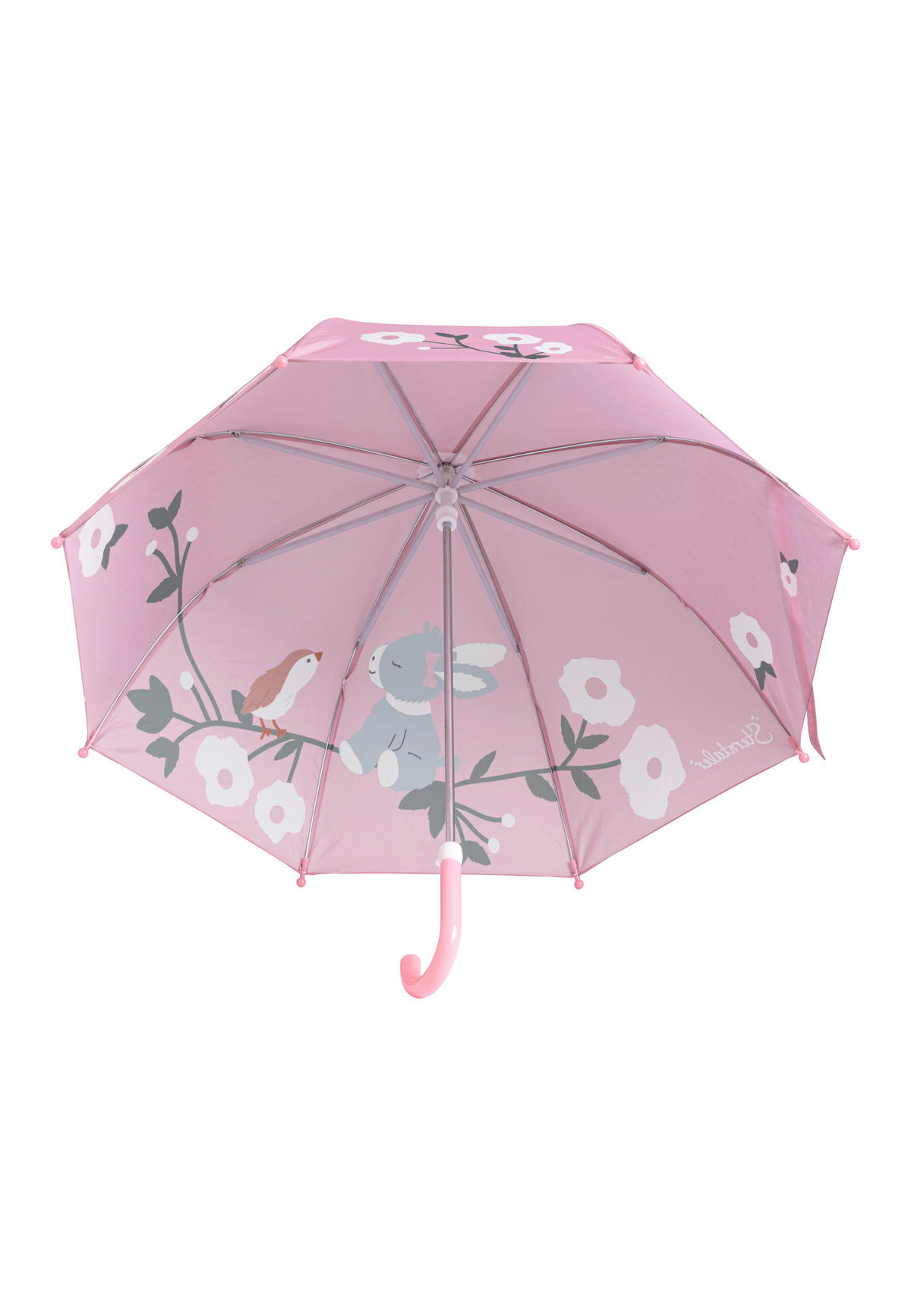 REGENSCHIRM Emmi Girl  - Hellrosa/Silberfarben, Basics, Kunststoff/Textil (59,5/8/35cm) - Sterntaler