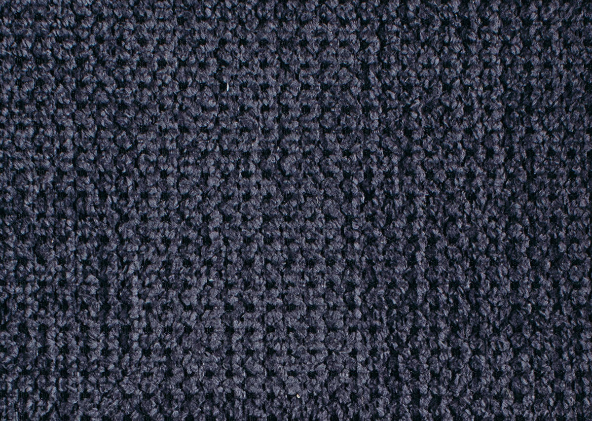 ECKSOFA in Chenille Dunkelblau  - Chromfarben/Dunkelblau, Design, Textil/Metall (310/260cm) - Beldomo Speed
