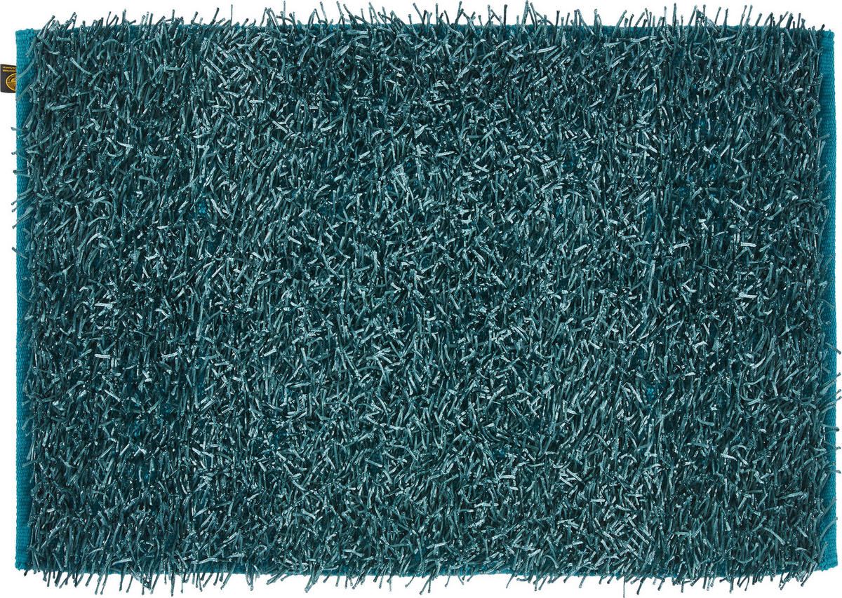 BADTEPPICH Shaggy Petrol 50/70 cm  - Petrol, Basics, Textil (50/70cm) - Esposa