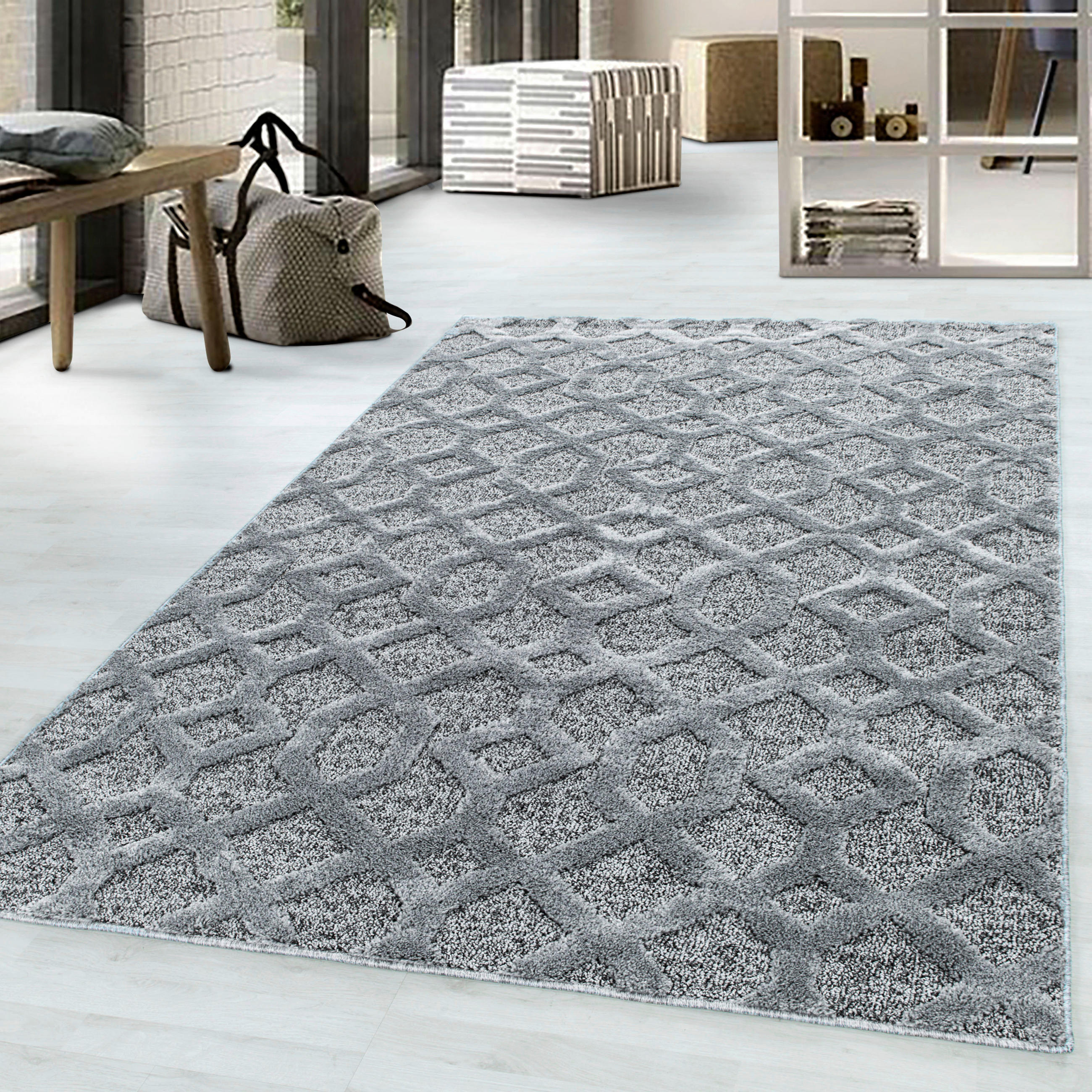 LÄUFER 80/250 cm Pisa 4702 grau  - Grau, KONVENTIONELL, Textil (80/250cm) - Novel