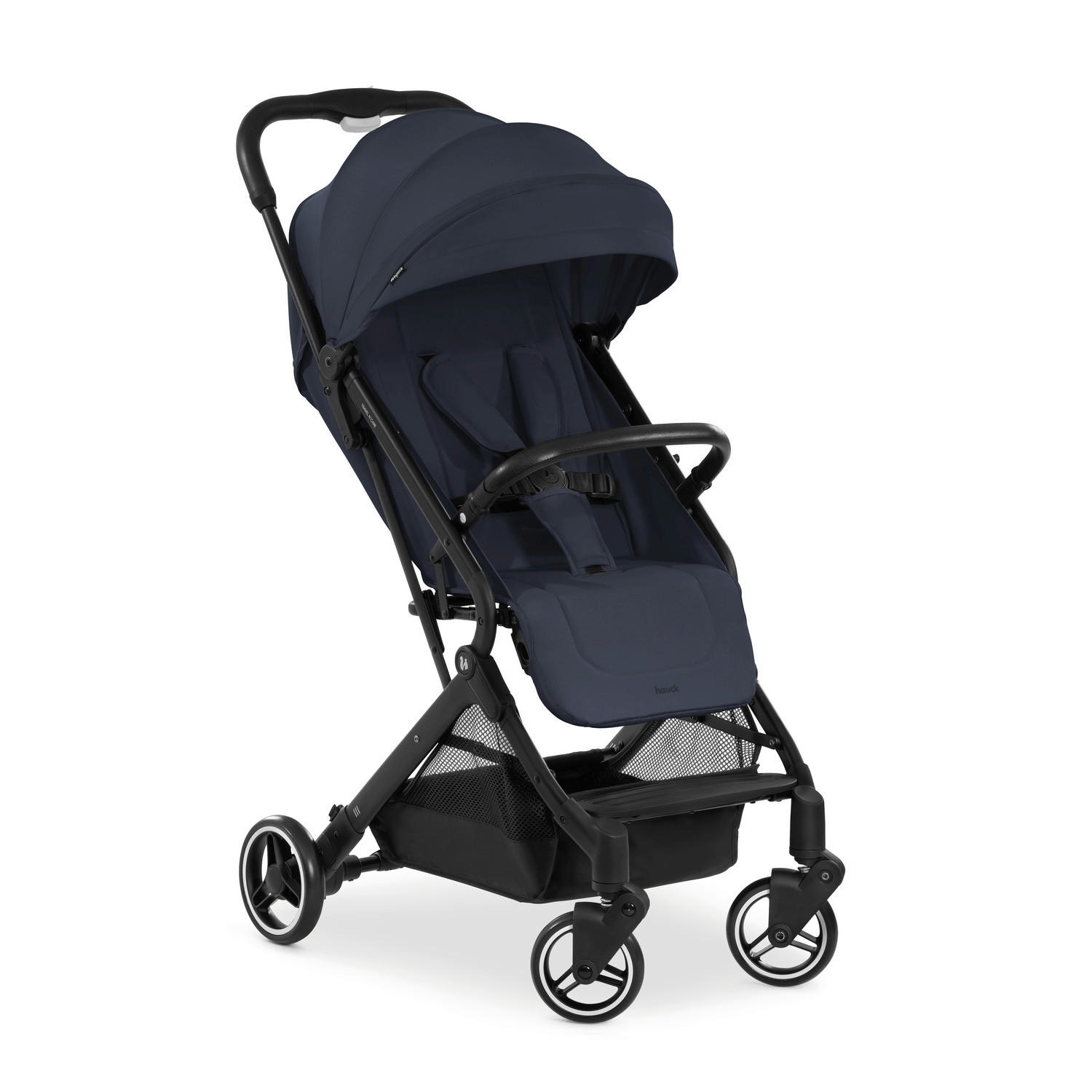 BUGGY Travel N Care  - Schwarz/Dunkelblau, Basics, Metall (86/50/104cm) - Hauck