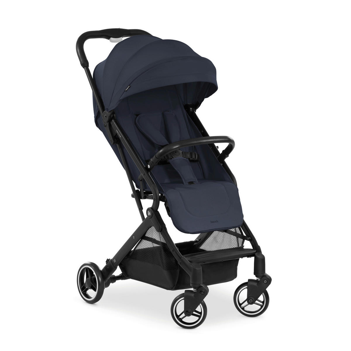 BUGGY Travel N Care  - Schwarz/Dunkelblau, Basics, Metall (86/50/104cm) - Hauck