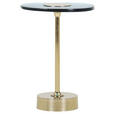 BEISTELLTISCH 30/30/60 cm Türkis, Goldfarben organisch  - Türkis/Goldfarben, Design, Glas/Metall (30/30/60cm) - Landscape