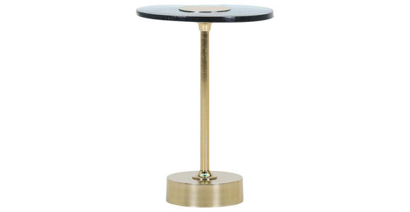 BEISTELLTISCH 30/30/60 cm Türkis, Goldfarben organisch  - Türkis/Goldfarben, Design, Glas/Metall (30/30/60cm) - Landscape