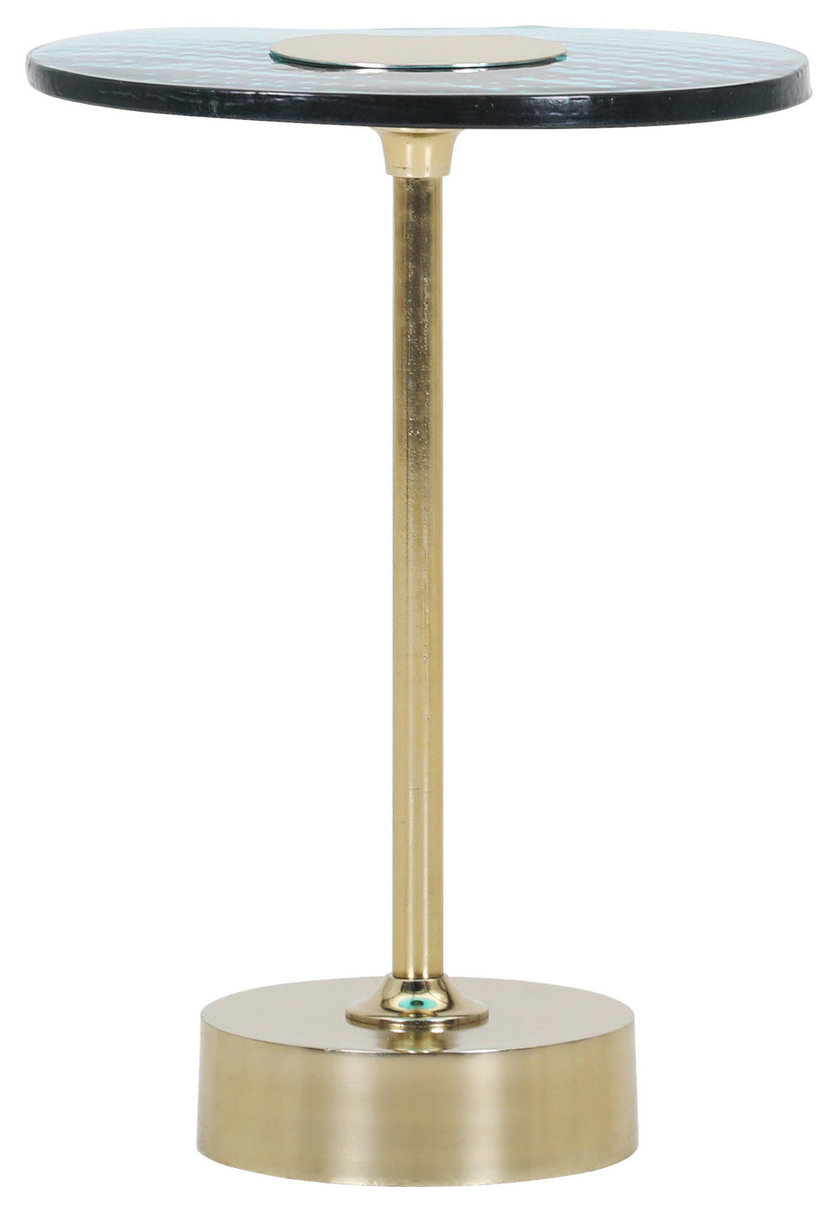 BEISTELLTISCH 30/30/60 cm Türkis, Goldfarben organisch  - Türkis/Goldfarben, Design, Glas/Metall (30/30/60cm) - Landscape