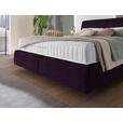 BOXSPRINGBETT 200/200 cm  in Violett  - Violett/Schwarz, Design, Kunststoff/Textil (200/200cm) - Johann Jakob