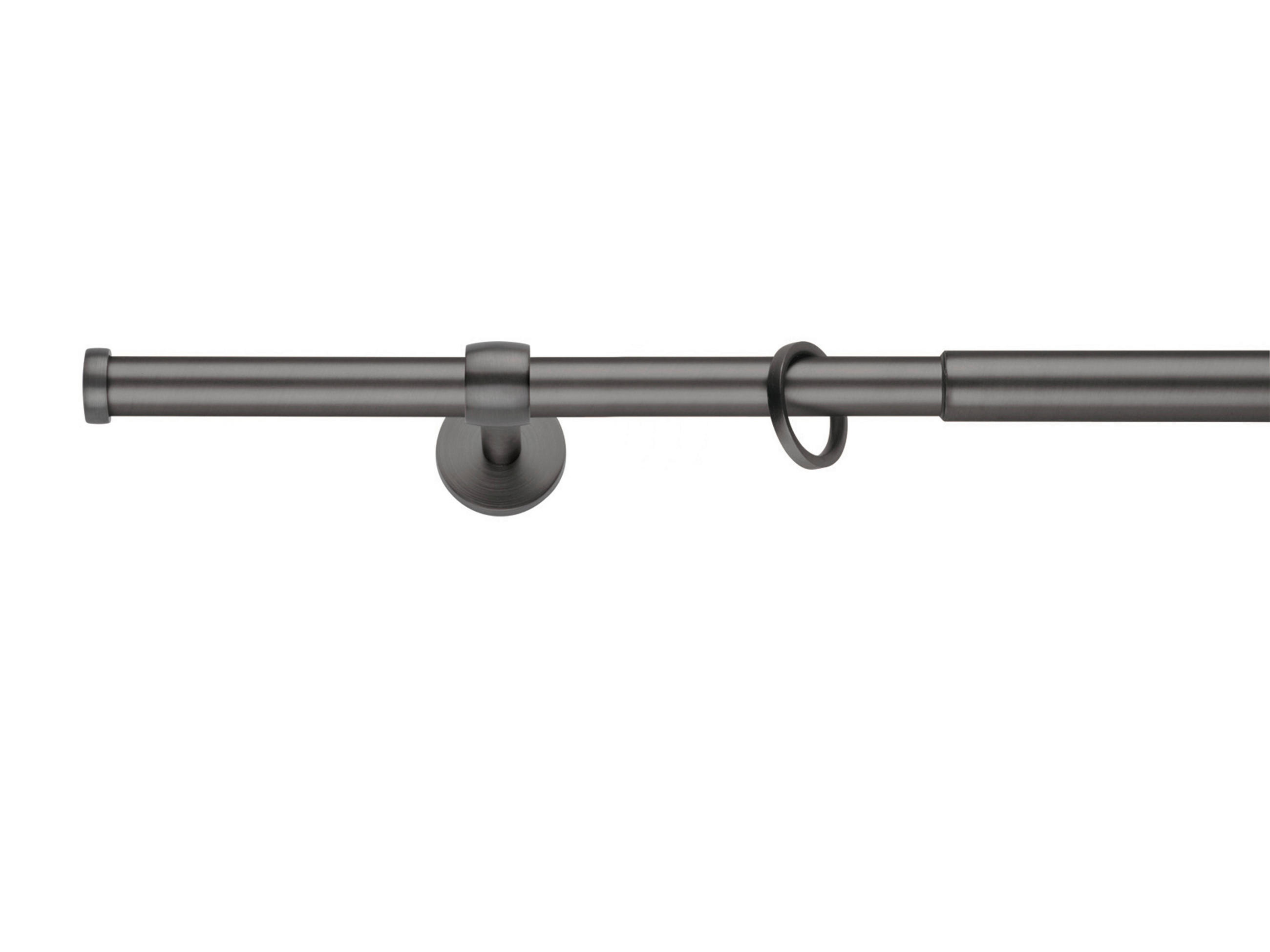 VORHANGSTANGENSET 210 cm  - Anthrazit, Basics, Metall (210cm)