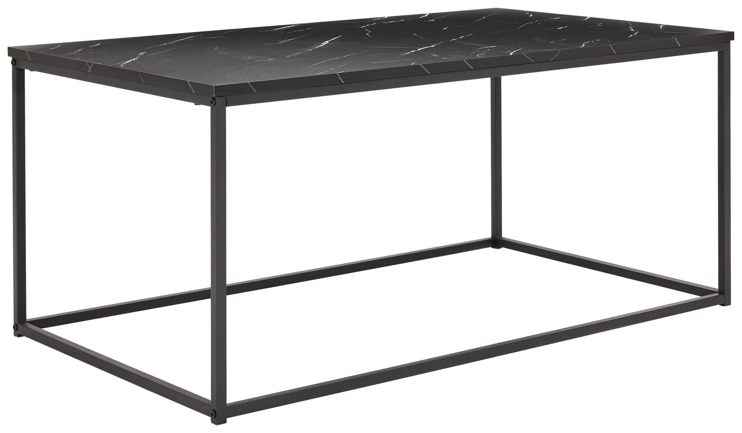 COUCHTISCH rechteckig Schwarz  - Schwarz, Design, Holzwerkstoff/Metall (100/45/60cm) - MID.YOU
