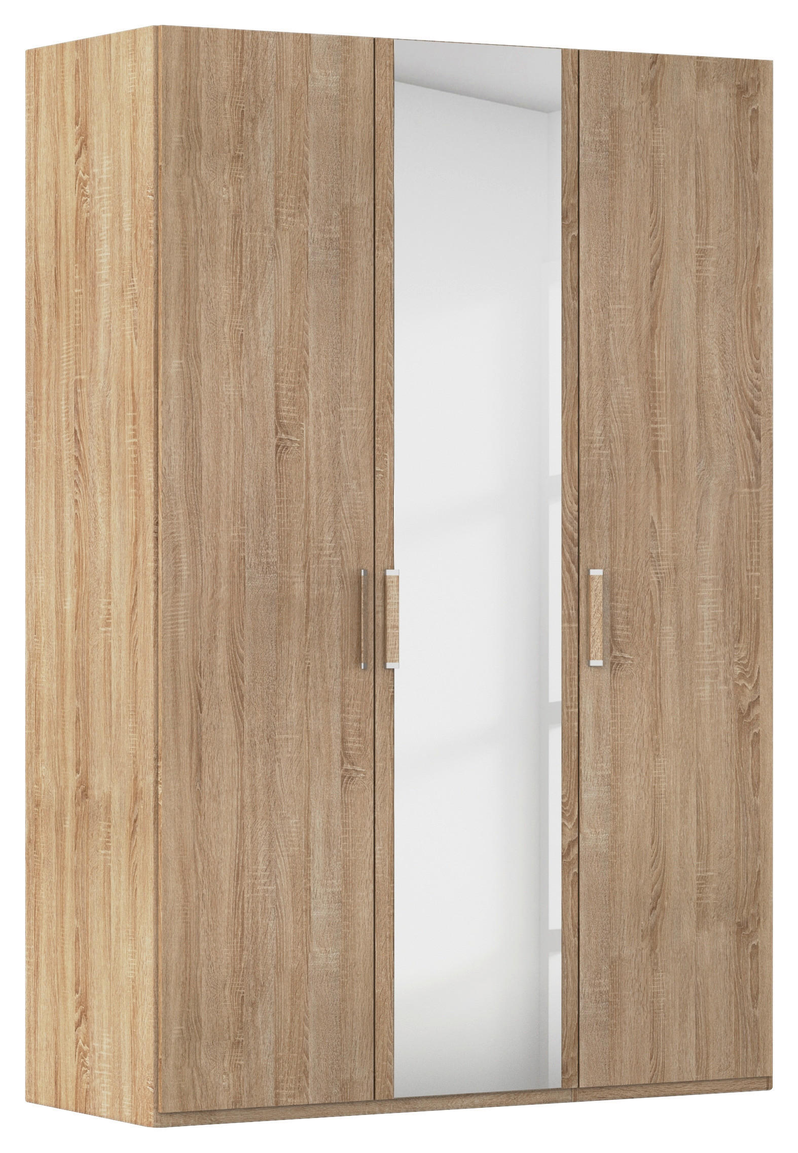 DREHTÜRENSCHRANK 151/223/60 cm 3-türig Sonoma Eiche  - Silberfarben/Sonoma Eiche, Design, Holzwerkstoff/Kunststoff (151/223/60cm) - Novel