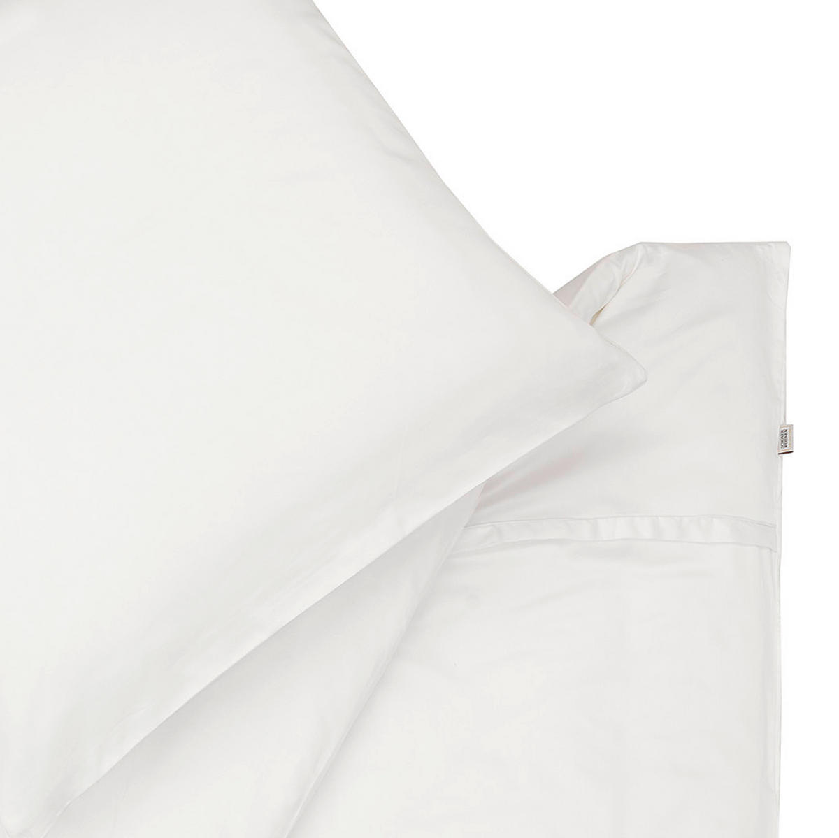 WENDEBETTWÄSCHE SW-PURE Satin 155/220 cm  - Weiß, Basics, Textil (155/220cm) - Schöner Wohnen