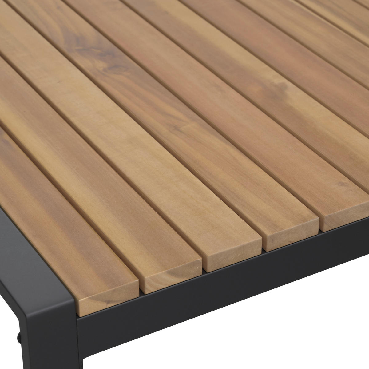 GARTENGARNITUR   - Anthrazit/Grau, Konventionell, Holz/Textil (213/160cm) - Ambia Garden