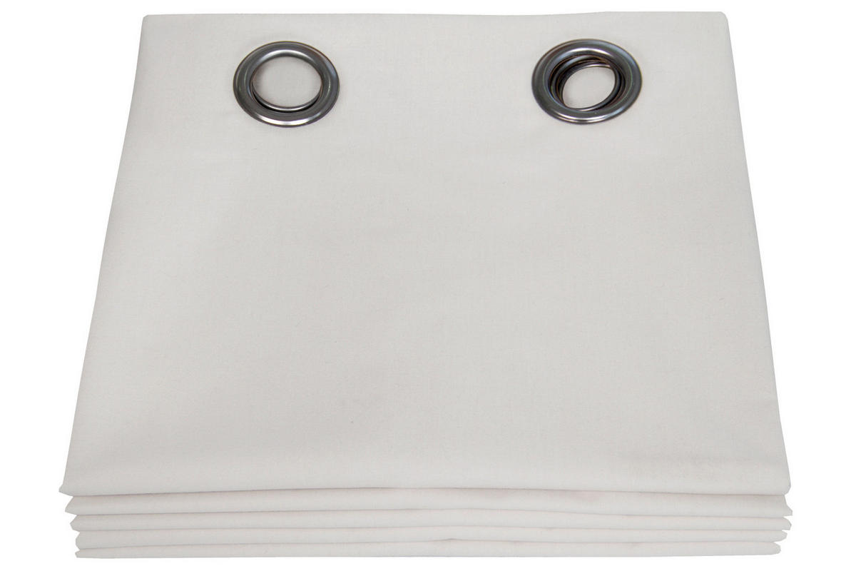 VERDUNKELUNGSVORHANG black-out (lichtundurchlässig)  - Hellgrau, Basics, Textil (135/250cm)