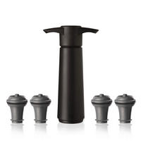 SET PRIBORA ZA VINO - crna, Osnovno, plastika (8.5/22.4/4.9cm) - Vacu Vin