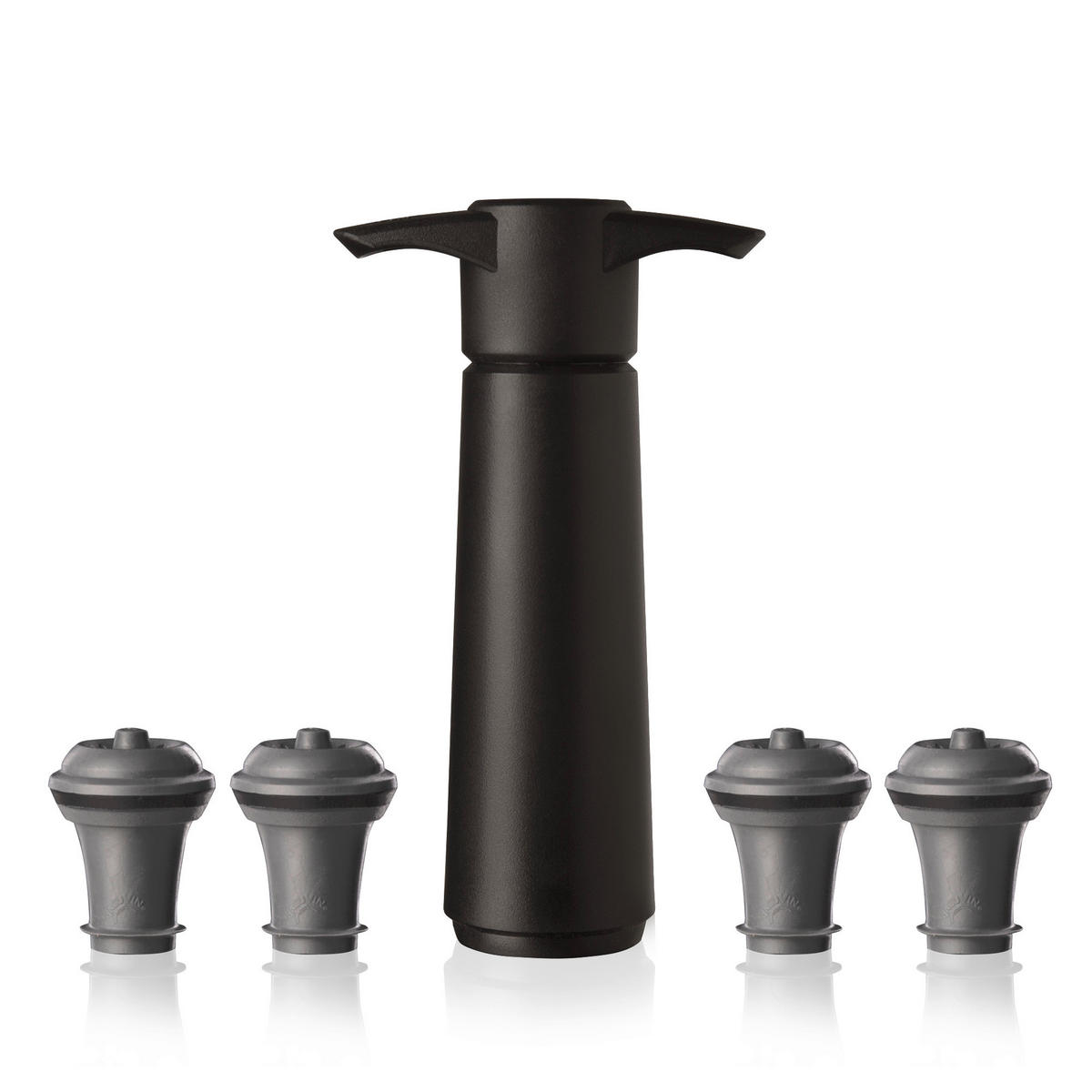 SET PRIBORA ZA VINO - crna, Osnovno, plastika (8.5/22.4/4.9cm) - Vacu Vin