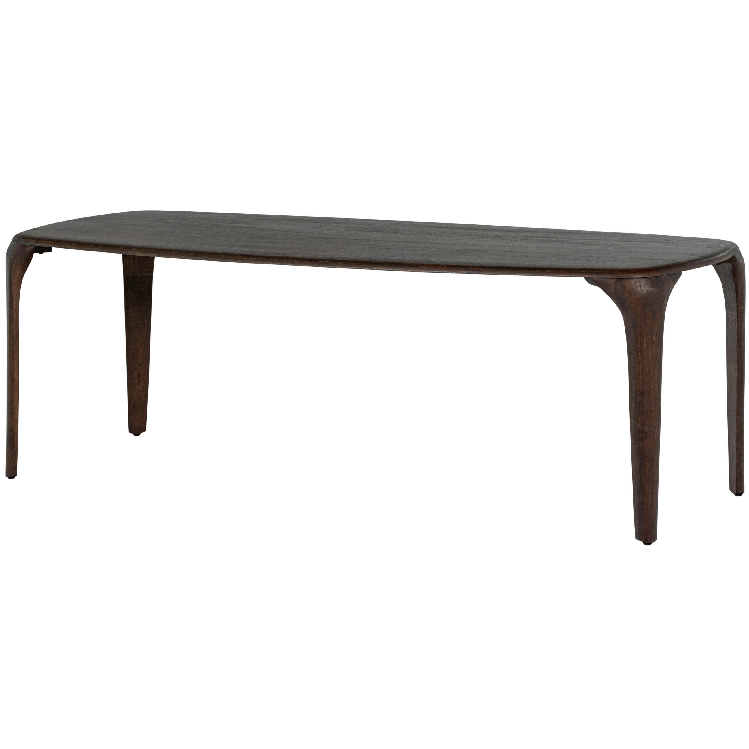 ESSTISCH 230/95/76 cm Echtholz  Holz rechteckig Dunkelbraun  - Dunkelbraun, MODERN, Holz (230/95/76cm) - Livetastic