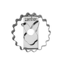 VYKRAJOVÁTKO - barvy stříbra, Basics, kov (5/2,6cm)