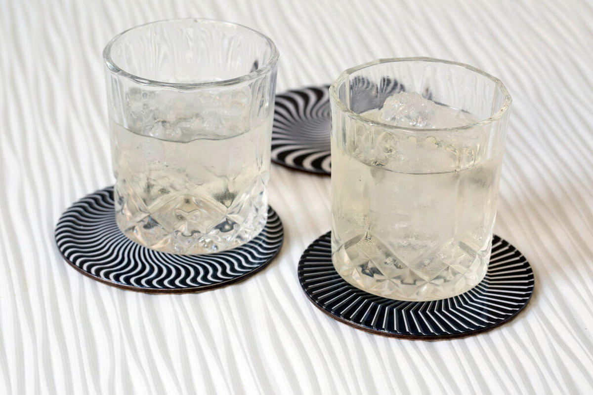 SET PODMETAČA ZA ČAŠE  papir, karton, pločasti materijal    - višebojna, Osnovno, papir/karton (1/23,5/11cm) - Kikkerland