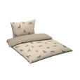 WENDEBETTWÄSCHE 2-teilig Flanell 140/200 cm  - Taupe, KONVENTIONELL, Textil (140/200cm) - Esposa
