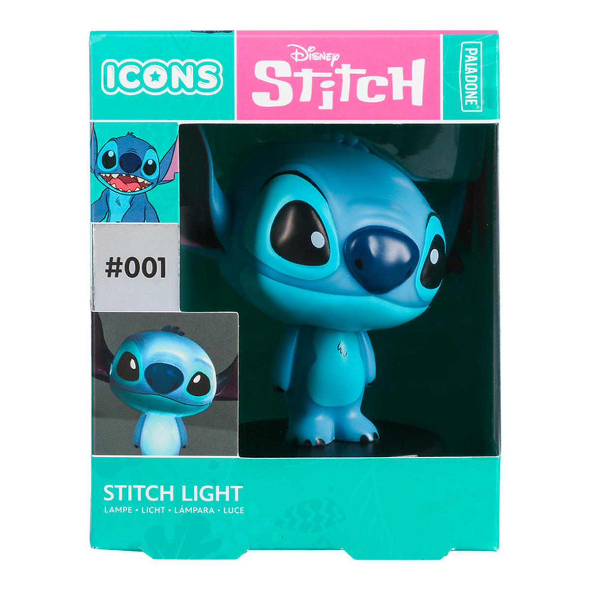 LED-DEKOLEUCHTE Stitch 7.7/10.8/7.7 cm   - Blau/Multicolor, Basics, Kunststoff (7.7/10.8/7.7cm) - Disney