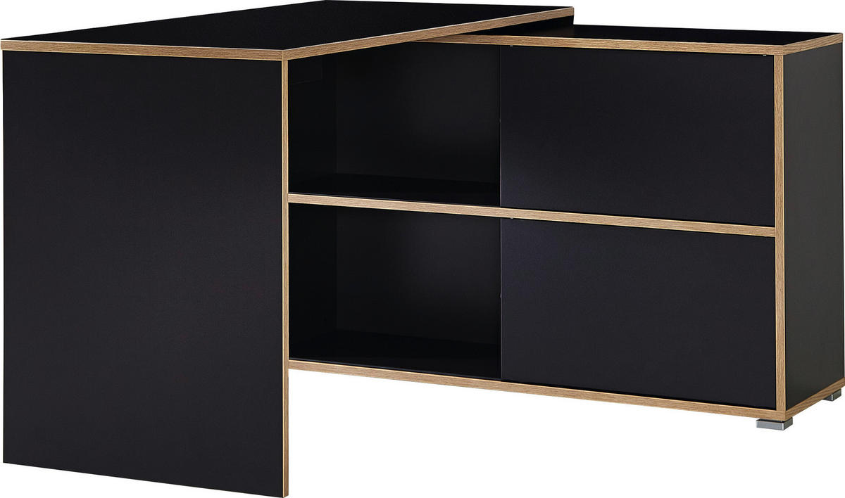 ECKSCHREIBTISCH 120/120/76 cm  in Anthrazit, Sonoma Eiche  - Anthrazit/Sonoma Eiche, Design, Holzwerkstoff (120/120/76cm) - Germania