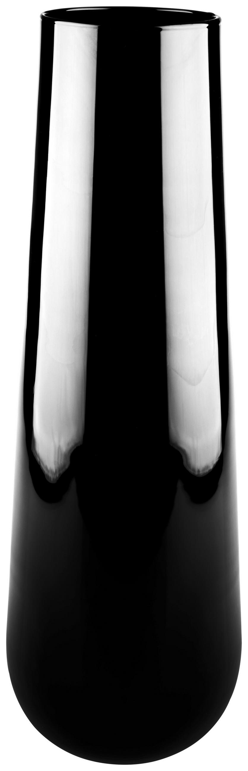 VASE 60 cm  - Schwarz, Basics, Glas (21/60cm) - Ambia Home