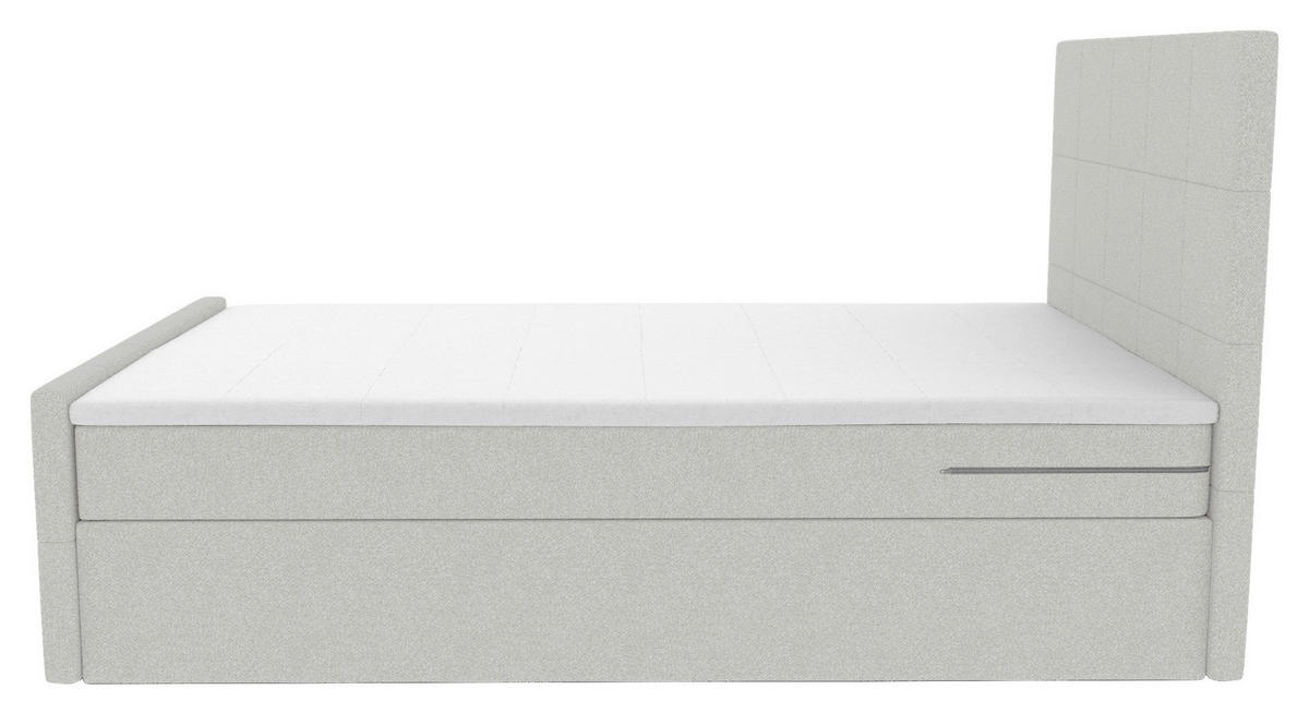 BOXBETT 100/200 cm  in Hellgrau  - Hellgrau, KONVENTIONELL, Kunststoff/Textil (100/200cm) - Boxxx