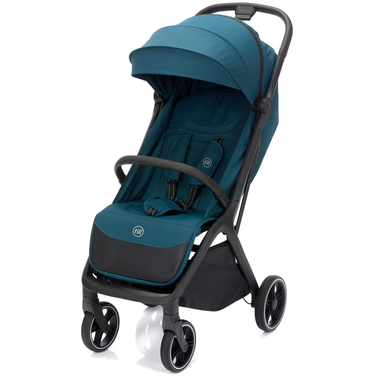 BUGGY Cooper  - Türkis/Schwarz, Basics, Textil (50/107/69cm) - Fillikid