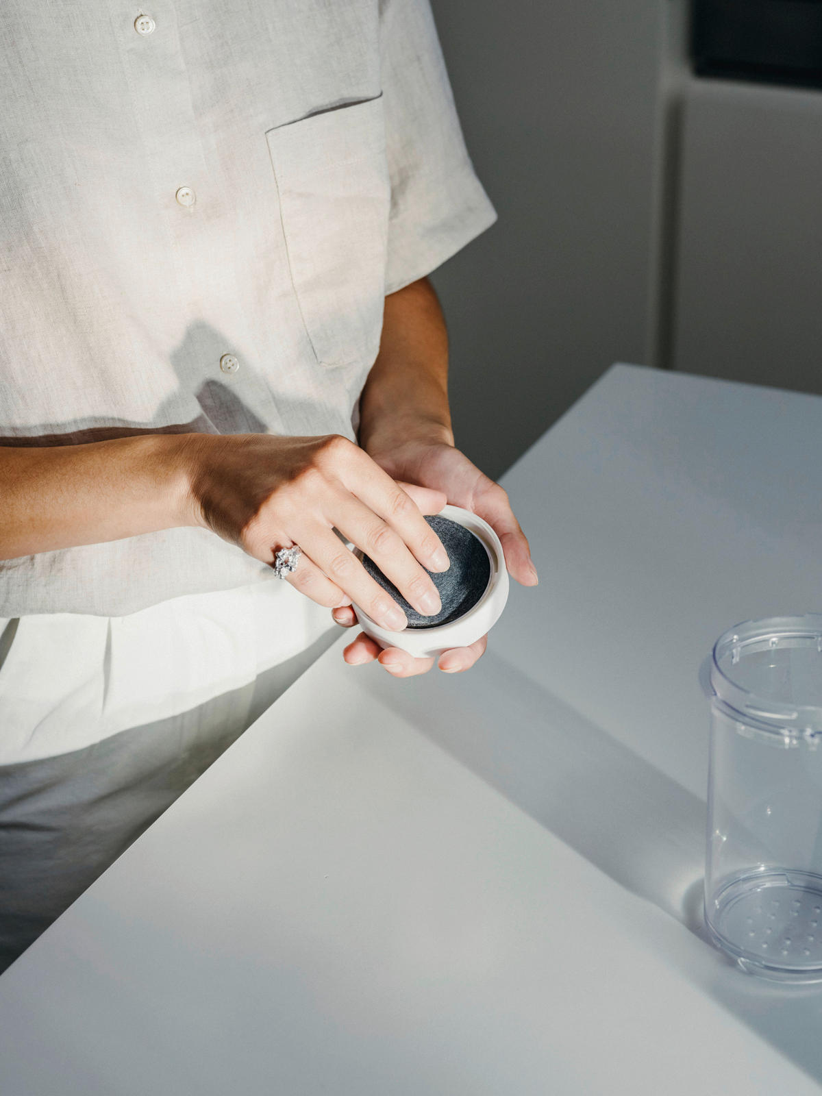 Filterpad für Filterkaraffe Lucy Schwarz  - Schwarz, Trend - waterdrop