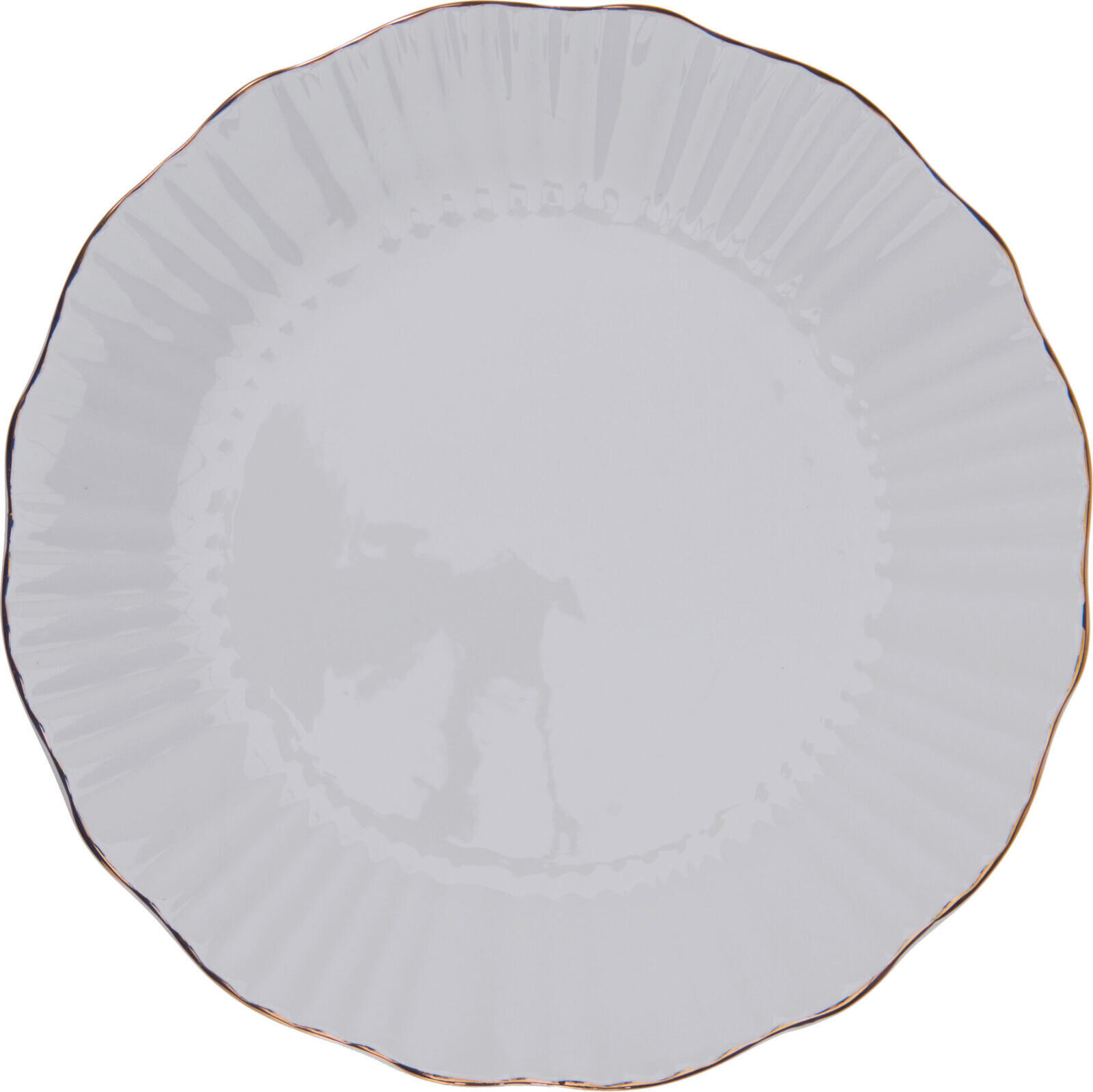 LAPOSTÁNYÉR 26 cm  - fehér, Basics, kerámia (26cm)