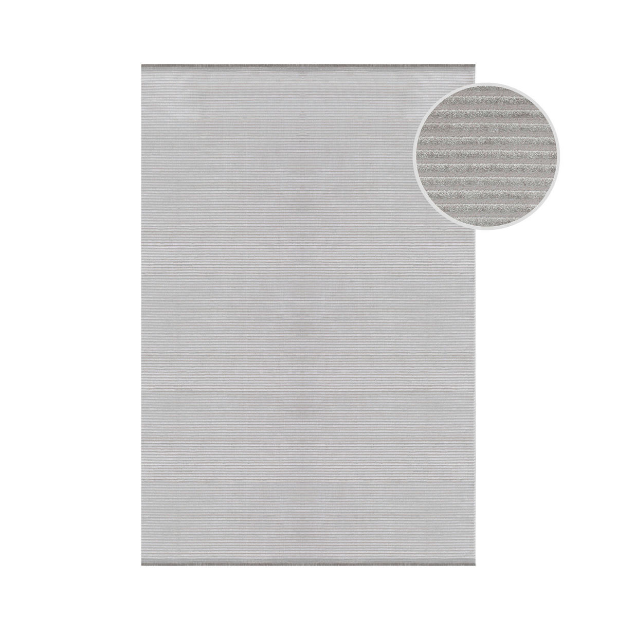 FLACHWEBETEPPICH 80/150 cm Style Silberfarben  - Silberfarben, Basics, Textil (80/150cm) - Novel