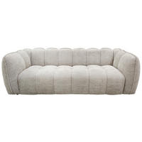BIGSOFA Chenille Beige  - Beige/Schwarz, MODERN, Kunststoff/Textil (235/73/103cm) - Carryhome
