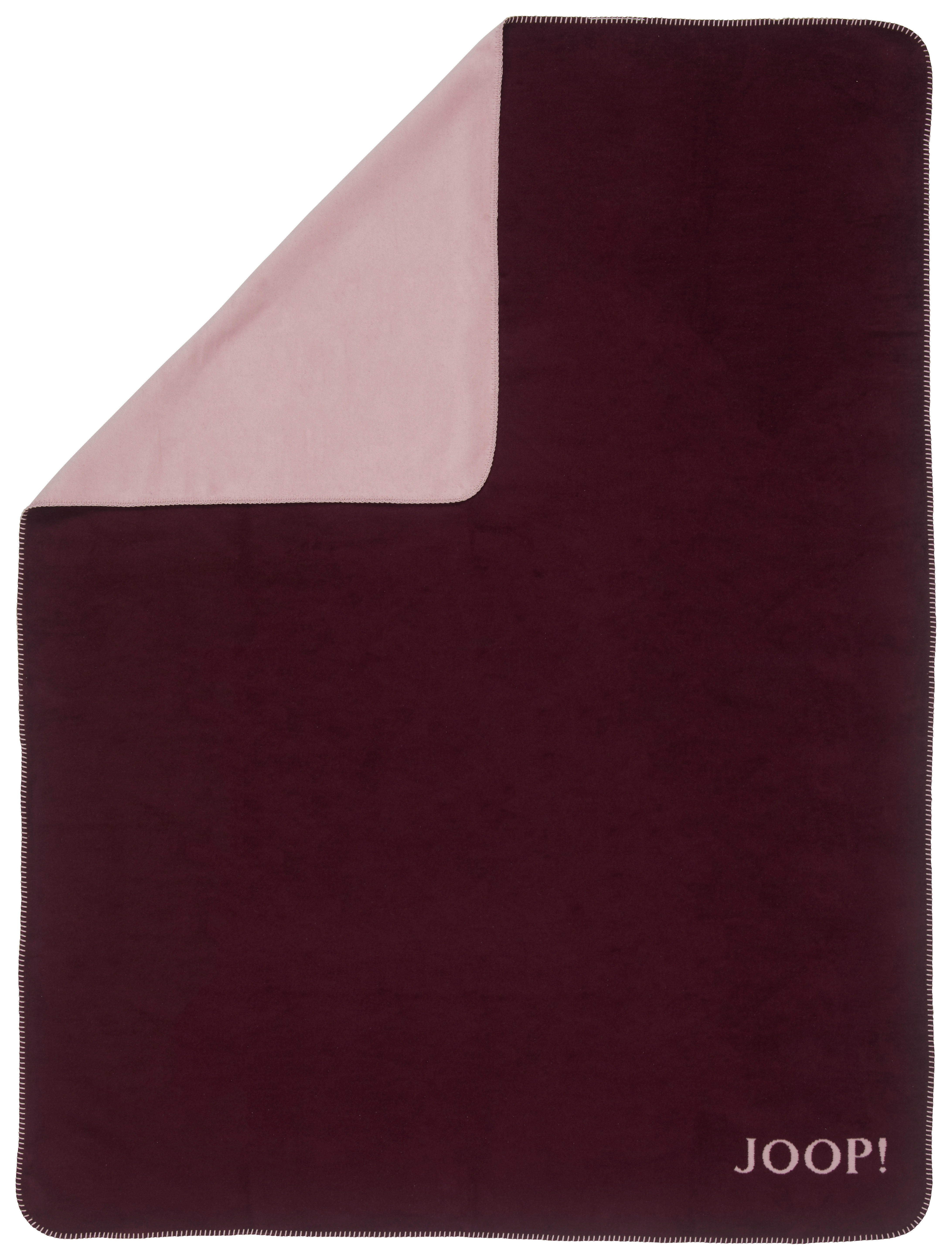 PLAID 150/200 cm  - Bordeaux/Rosa, Design, Textil (150/200cm) - Joop!
