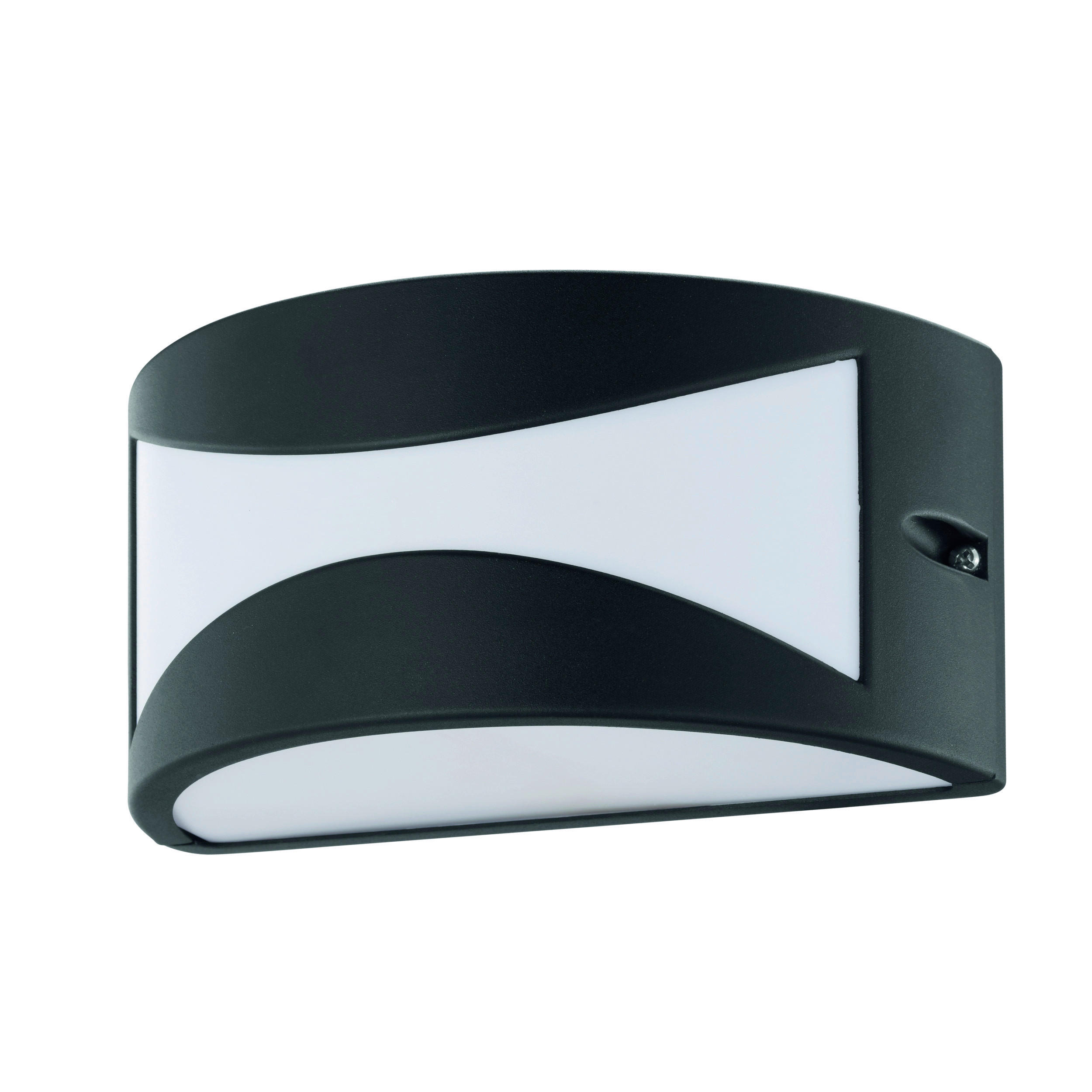 VENKOVNÍ NÁSTĚNNÉ SVÍTIDLO, 22/12/22 cm - bílá/černá, Design, kov/plast (22/12/22cm) - Eglo
