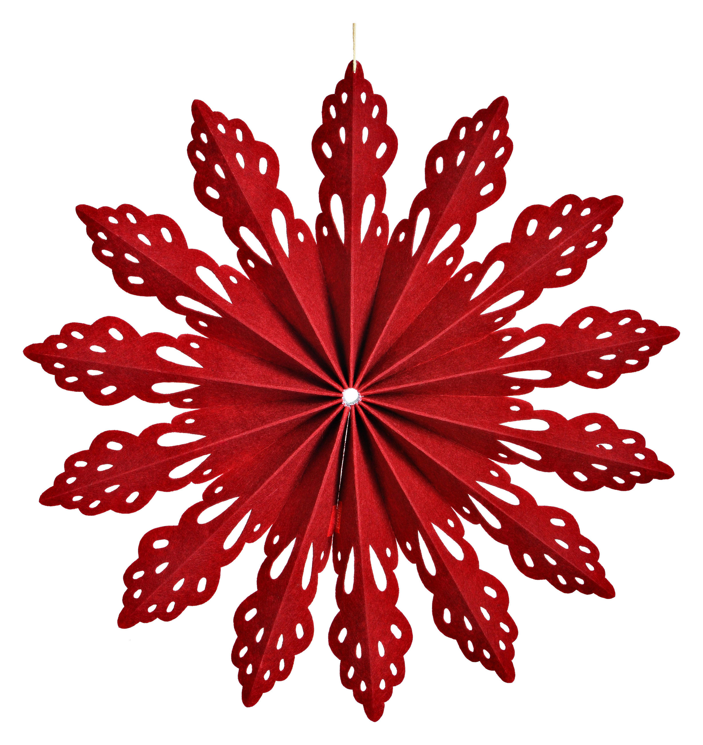DEKOHÄNGER  - Rot, Basics, Textil (40,0/40,0/4,0cm) - X-Mas