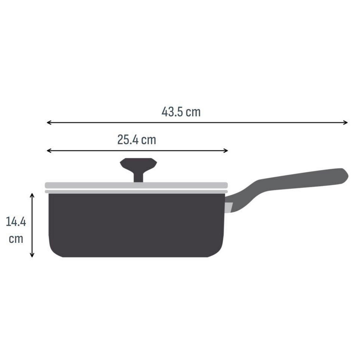 PONEV ZA FRITIRANJE Renewal 24 cm keramična prevleka  - barve aluminija, Basics, kovina (24cm) - Tefal