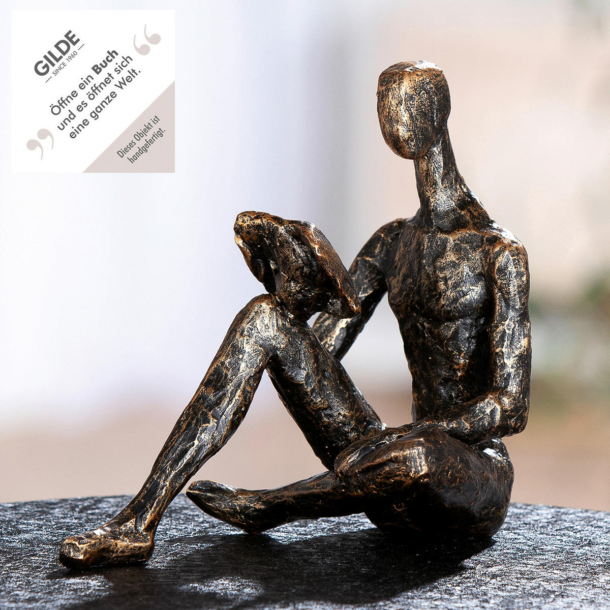 SKULPTUR - Bronzefarben, Basics, Kunststoff (9,5/14/14,5cm)