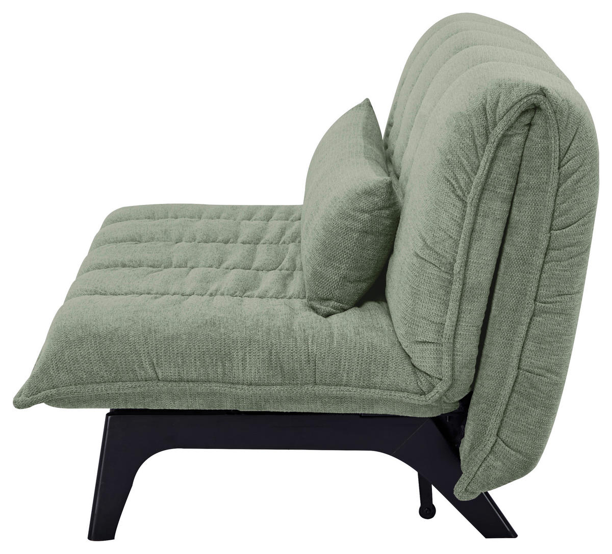 SCHLAFSOFA  in Webstoff Grün  - Schwarz/Grün, Basics, Holz/Textil (148/82/102cm) - Stylife