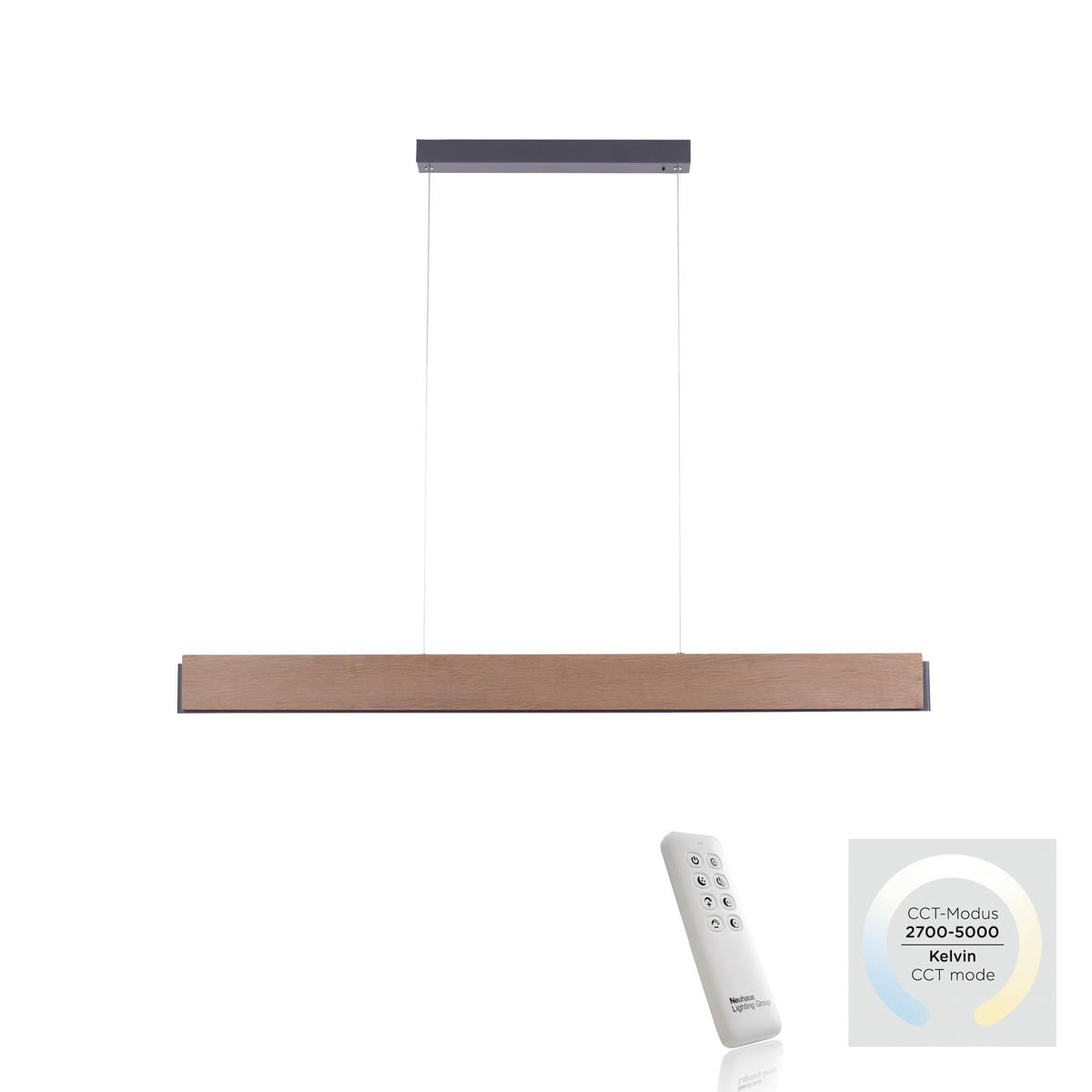 VISEČA LED-SVETILKA  Palma 43 W/4560 lm/2700-5000 K/230 V/ - Trendi, kovina (121/6/120cm)