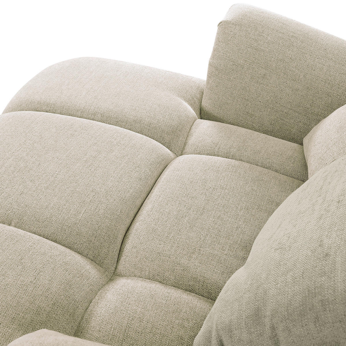 XXL-SESSEL in Flachgewebe Beige  - Beige/Schwarz, Konventionell, Holz/Textil (125/100/140cm) - Carryhome