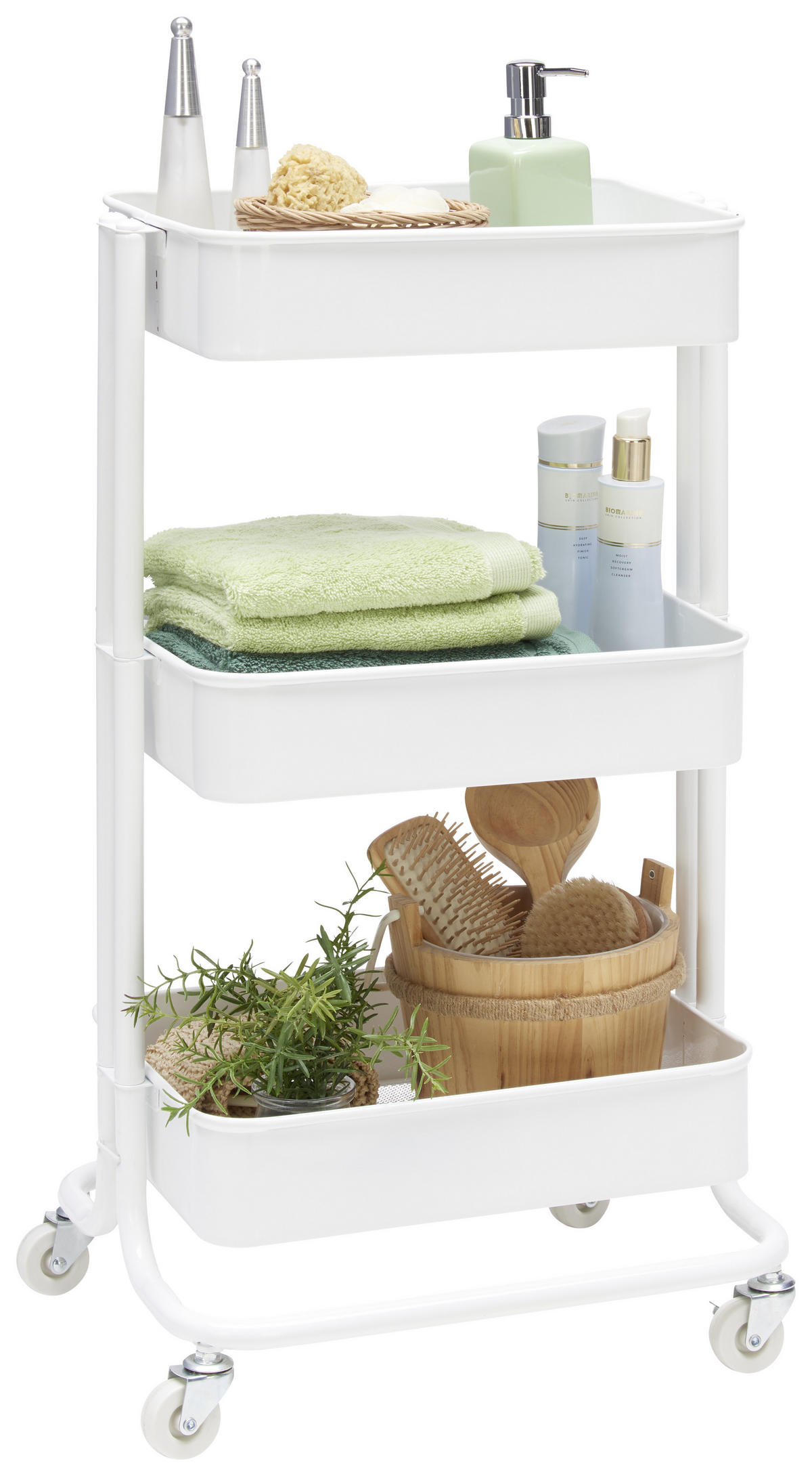 ALLZWECKWAGEN  - Weiss, Design, Metall (43/78,5/35cm) - home24