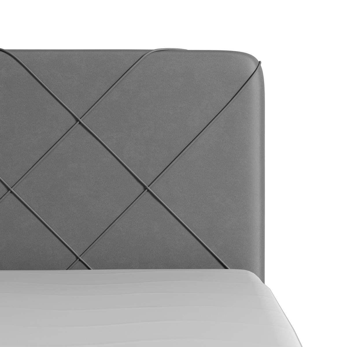 BOXSPRINGBETT 180/200 cm  in Hellgrau  - Hellgrau/Schwarz, Modern, Karton/Holz (180/200cm) - MID.YOU