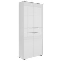 AKTENSCHRANK Weiß  - Weiß, KONVENTIONELL, Glas/Holzwerkstoff (81/199/37cm) - Voleo