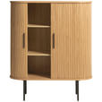 HIGHBOARD Eichefarben  100/118/40 cm  - Eichefarben/Schwarz, Trend, Holz/Holzwerkstoff (100/118/40cm) - Xora