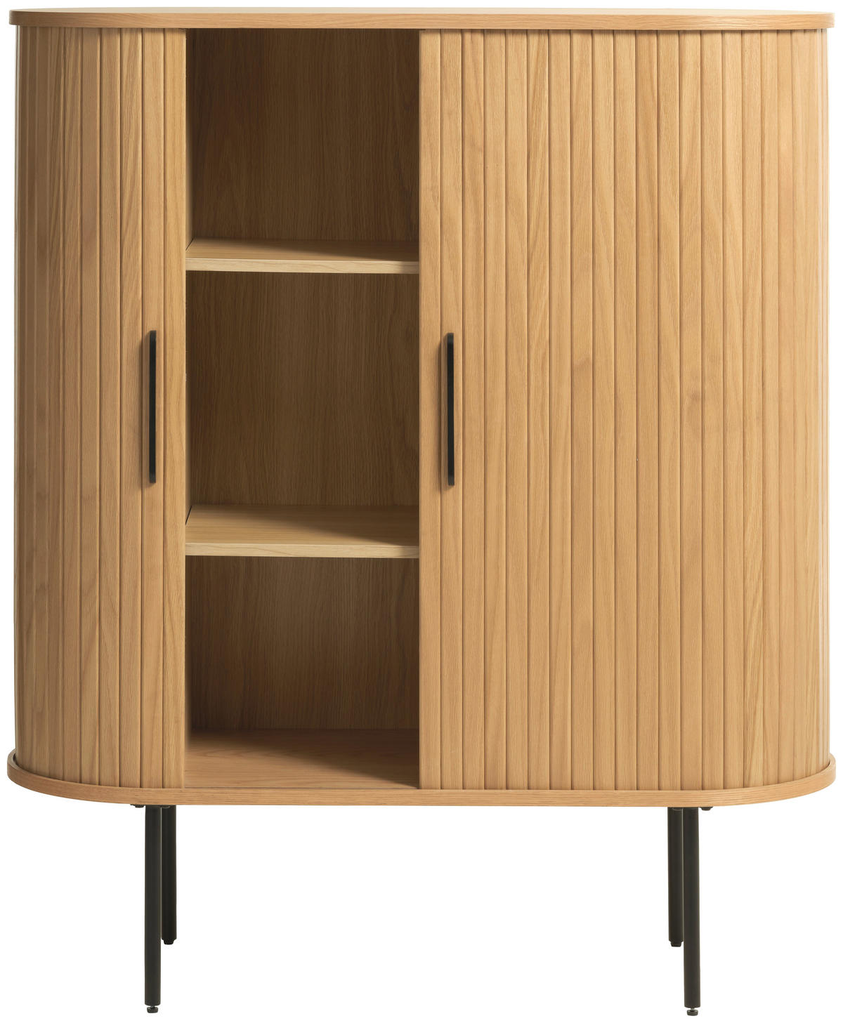HIGHBOARD  in 100/118/40 cm  - Eichefarben/Schwarz, Trend, Holz/Holzwerkstoff (100/118/40cm) - home24