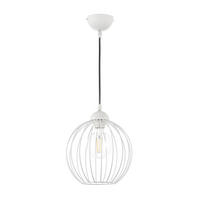 ZÁVĚSNÉ SVÍTIDLO, 25/25/90 cm  - vysoce lesklá bílá, Basics, kov (25/25/90cm)