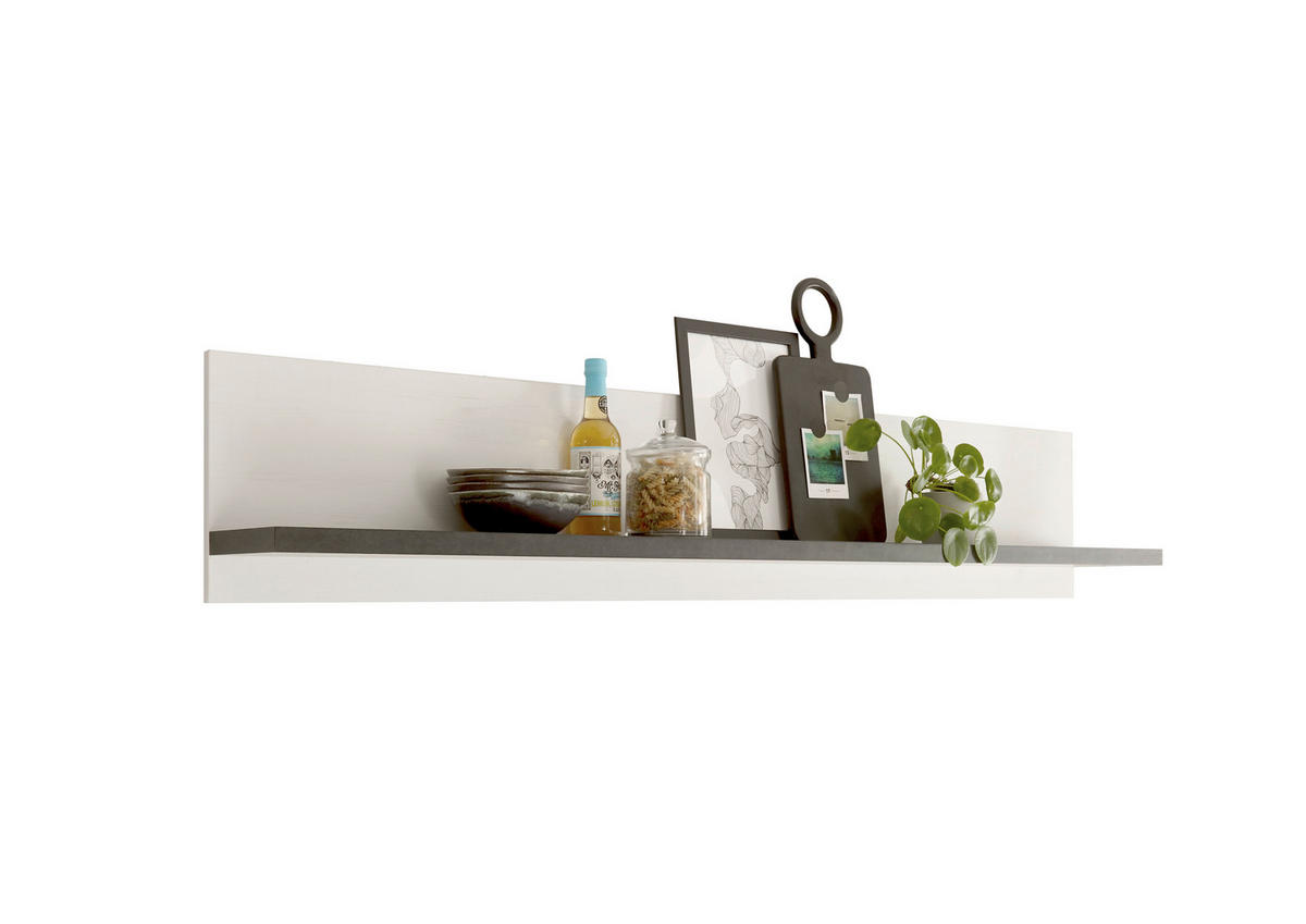 KÜCHENREGAL  - Anthrazit/Weiß, Trend, Holzwerkstoff (160/30/22cm) - MID.YOU