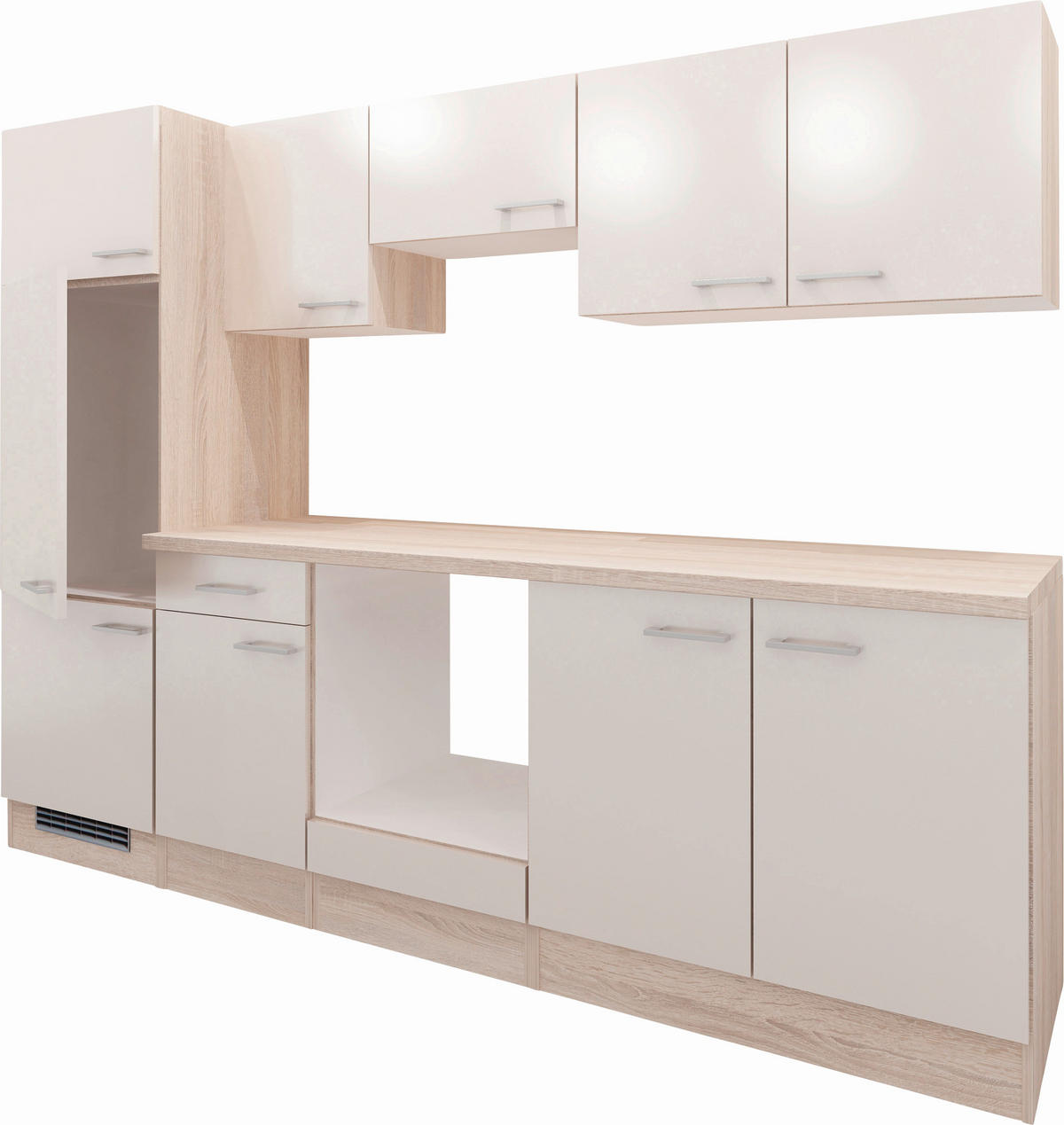 KUCHYNSKÁ LINKA NEPAL 955 - kašmírová/farba duba, Modern, kompozitné drevo (270cm) - MID.YOU