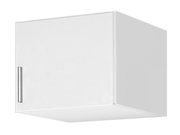 AUFSATZSCHRANK 47/39/54 cm  - Weiß Hochglanz/Alufarben, Design, Holzwerkstoff/Kunststoff (47/39/54cm) - Carryhome
