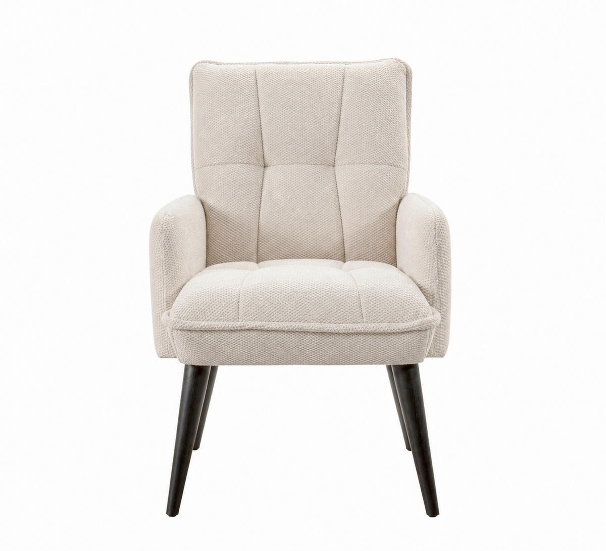 STOLICA S NASLONOM ZA RUKE  bež  drvo, tekstil, drvni materijal      - bež/crna, Moderno, drvni materijal/drvo (75/93/57cm) - Livetastic