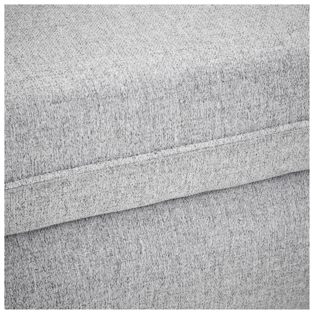 ECKSOFA in Flachgewebe Hellgrau  - Hellgrau/Schwarz, Modern, Kunststoff/Textil (182/237cm) - Carryhome